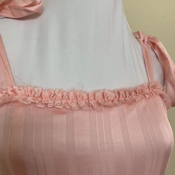 LoveShackFancy Burrows Dress Size 8 Pale Pink Dogwood $495 - Picture 6 of 13